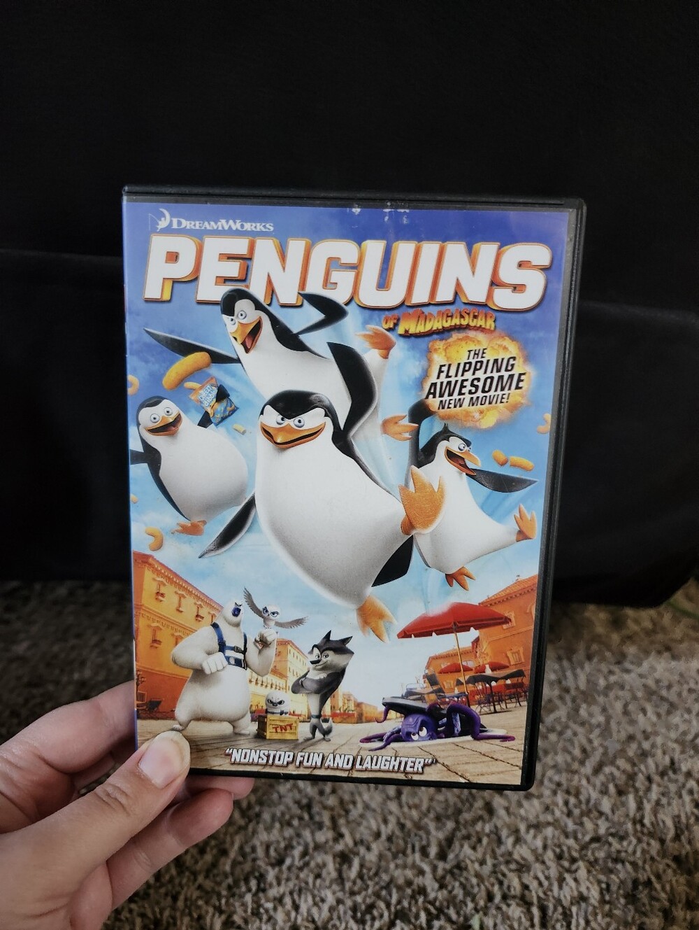 DreamWorks Penguins of Madagascar DVD - Blue & Orange Artwork